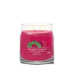 Sparkling Winterberry candela in giara media Yankee Candle
