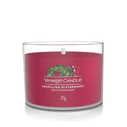 Sparkling Winterberry, candela votiva profumata Yankee Candle