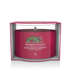 Sparkling Winterberry, candela votiva profumata Yankee Candle
