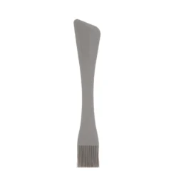 Spatola doppia testa silicone con pennello taupe
