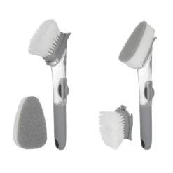 Spazzola lavapiatti con dispenser per sapone e spugna