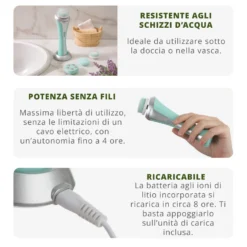 Spazzola viso ricaricabile senza fili
