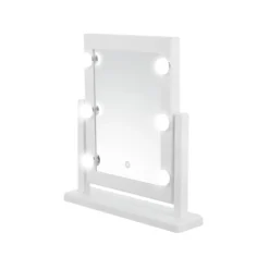 Specchio da tavolo bianco 37x41 cm Hollywood