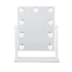 Specchio da tavolo bianco 31x36 cm Hollywood