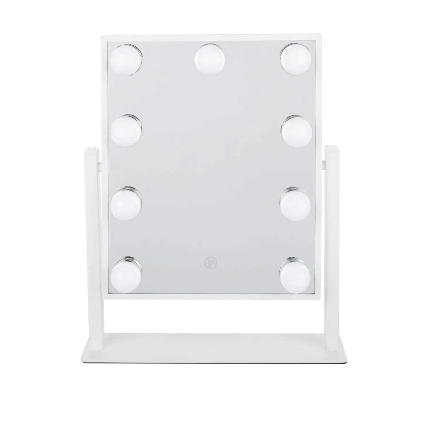 Specchio da tavolo bianco 31x36 cm Hollywood