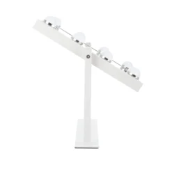 Specchio da tavolo bianco 31x36 cm Hollywood