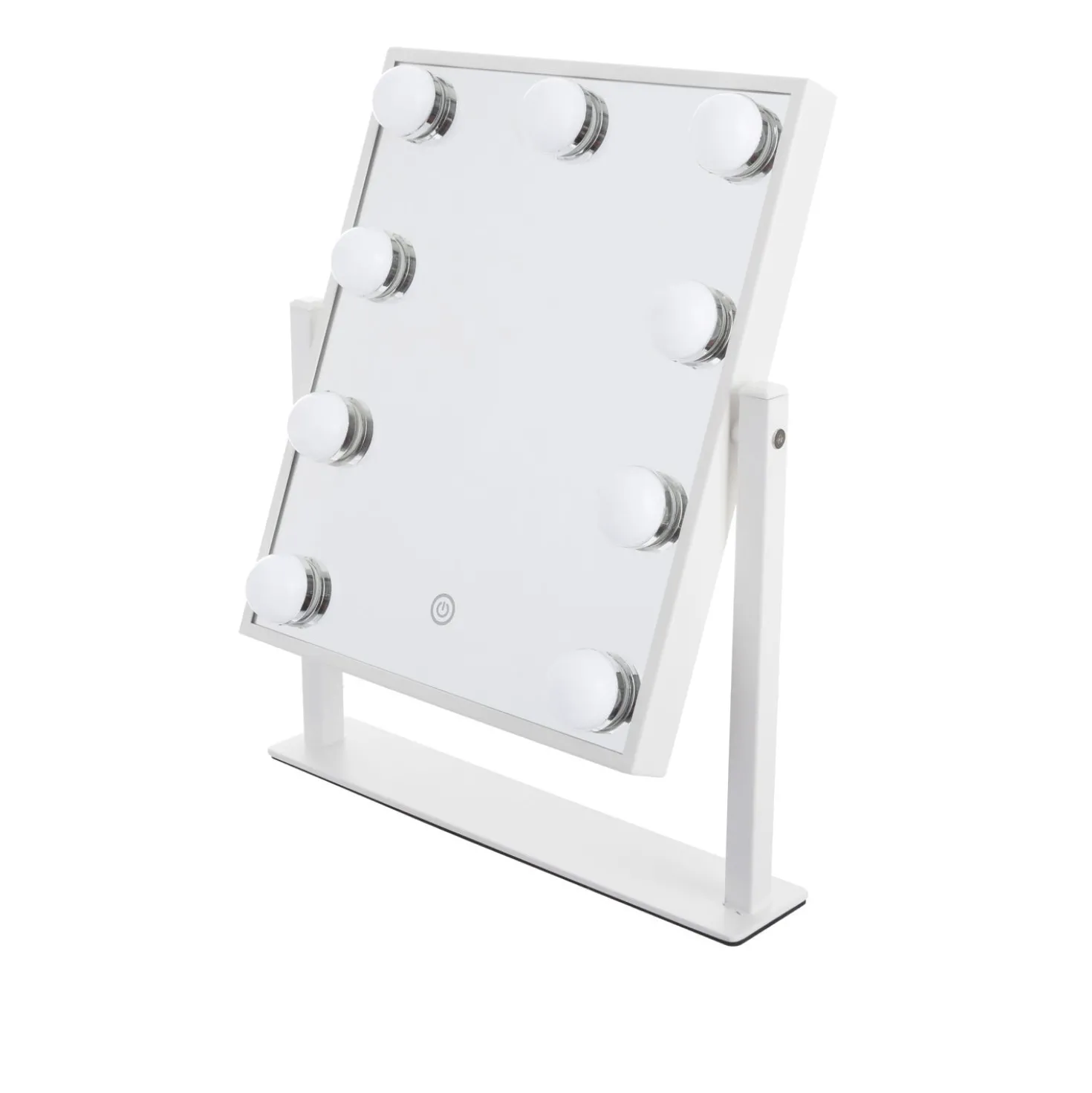 Specchio da tavolo bianco 31x36 cm Hollywood