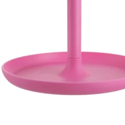 Specchio da tavolo cuore con led fucsia