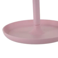 Specchio da tavolo cuore con led rosa