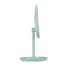 Specchio da tavolo gatto con led verde