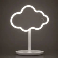 Specchio da tavolo nuvola con led bianco