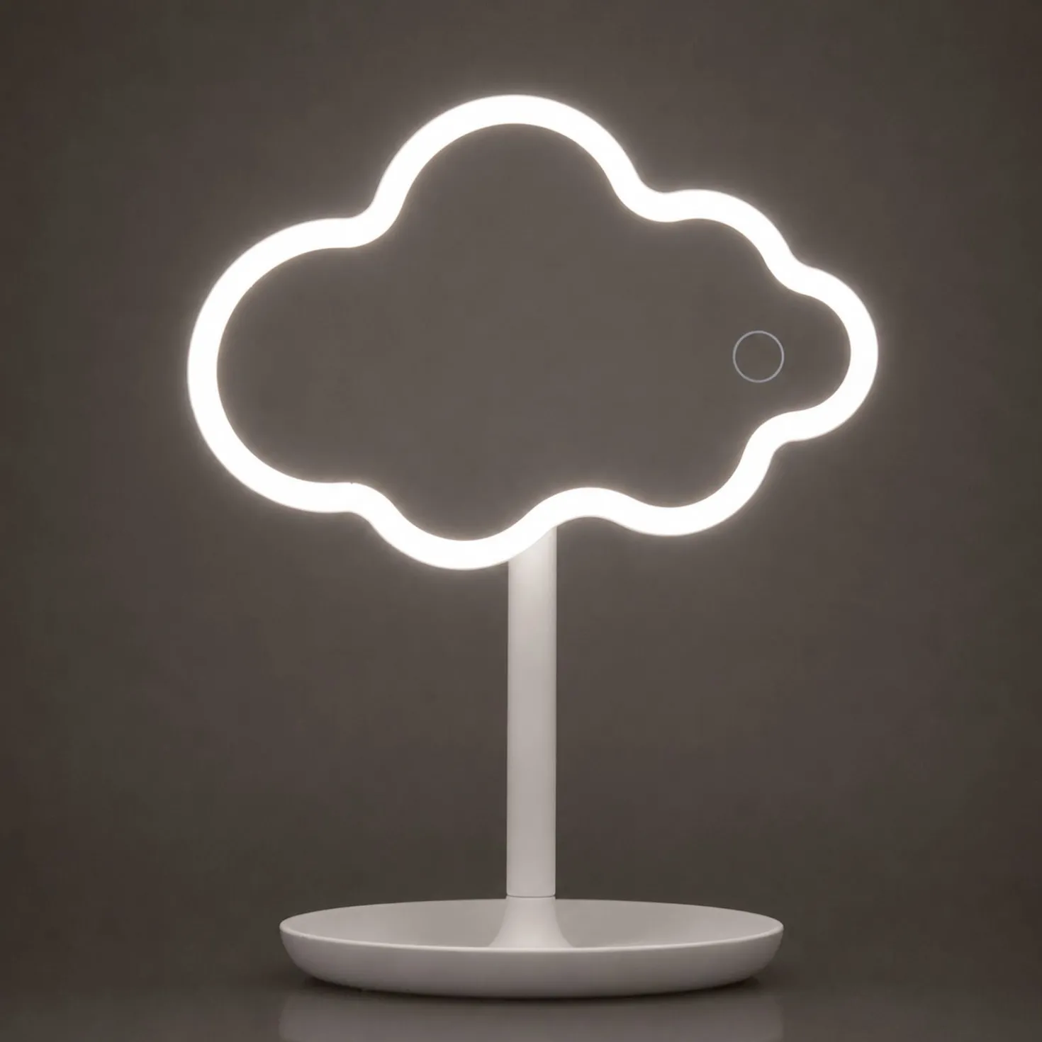 Specchio da tavolo nuvola con led bianco