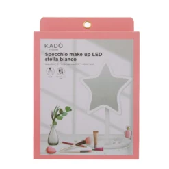Specchio da tavolo stella con led bianco