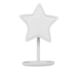 Specchio da tavolo stella con led bianco