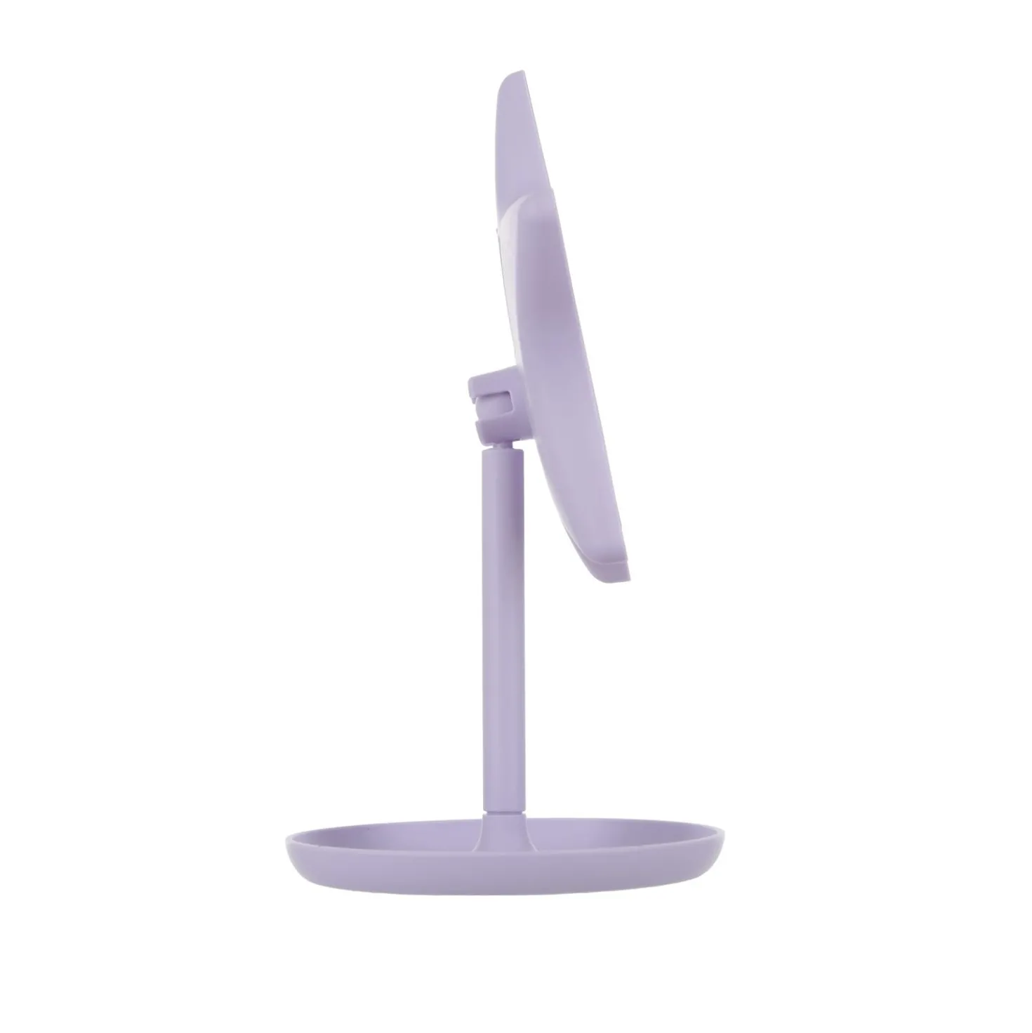 Specchio da tavolo stella con led lilla