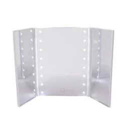 Specchio per trucco con LED bianco 18x24,5 cm