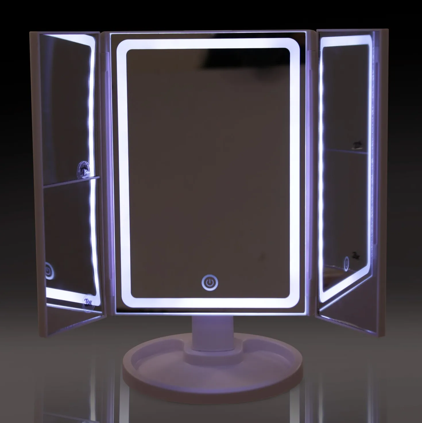 Specchio per trucco con LED bianco 17,5x29 cm