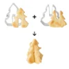 Stampo biscotto 3D albero Natale