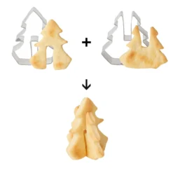 Stampo biscotto 3D albero Natale