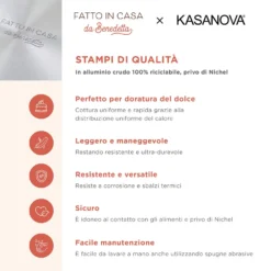 Stampo ciambella con cono 24 cm Fatto in casa da Benedetta alluminio