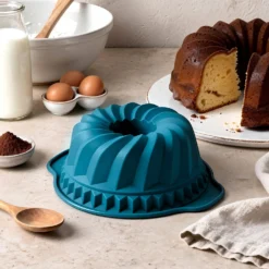 Stampo ciambella silicone azzurro