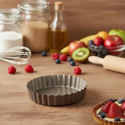 Stampo crostatina 12 cm champagne acciaio