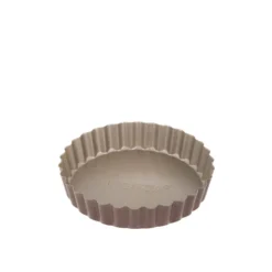 Stampo crostatina 12 cm champagne acciaio