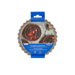 Stampo crostatina 12 cm champagne acciaio