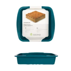 Stampo forno 26x24x5 cm silicone azzurro