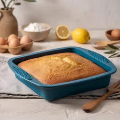 Stampo forno 26x24x5 cm silicone azzurro