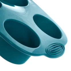 Stampo 6 muffin silicone azzurro