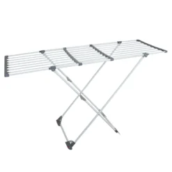 Stendibiancheria estensibile grigio, 108 - 190x94x57 cm