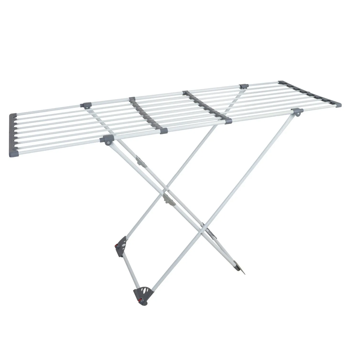 Stendibiancheria estensibile grigio, 108 - 190x94x57 cm