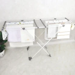 Stendibiancheria estensibile grigio, 108 - 190x94x57 cm
