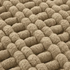Tappeto bagno ciniglia 50x80 cm beige Rug