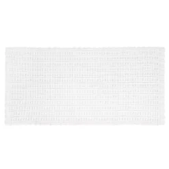 Tappeto bagno ciniglia 60x130 cm bianco Rug