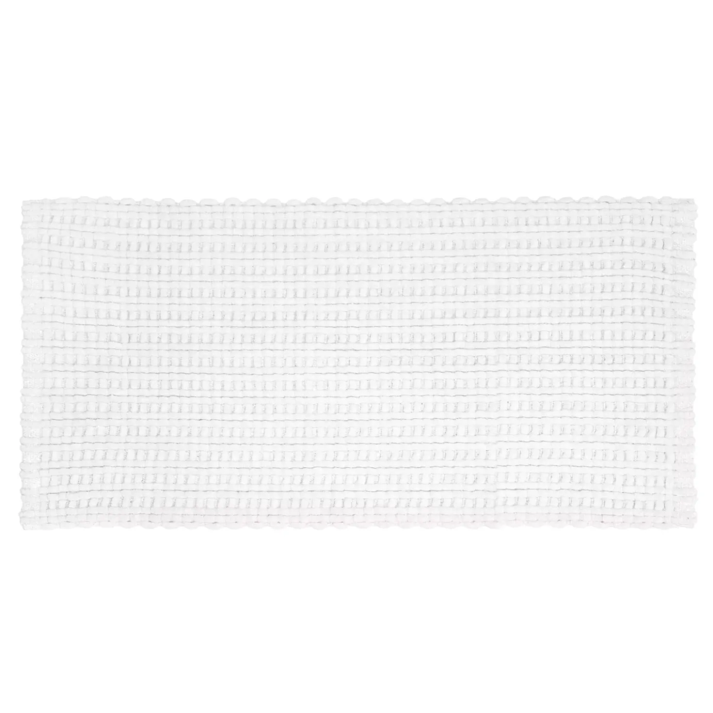 Tappeto bagno ciniglia 60x130 cm bianco Rug