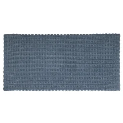 Tappeto bagno ciniglia 60x130 cm blu Rug