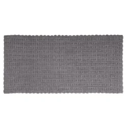 Tappeto bagno ciniglia 60x130 cm grigio Rug