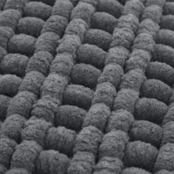 Tappeto bagno ciniglia 50x80 cm grigio Rug
