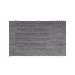 Tappeto bagno ciniglia 50x80 cm grigio Rug