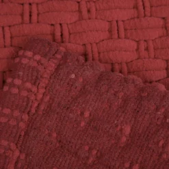 Tappeto bagno ciniglia 80x50 cm Mineral Red
