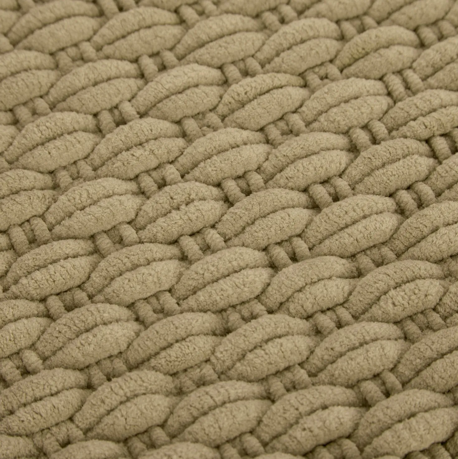 Tappeto bagno ciniglia 80x50 cm taupe
