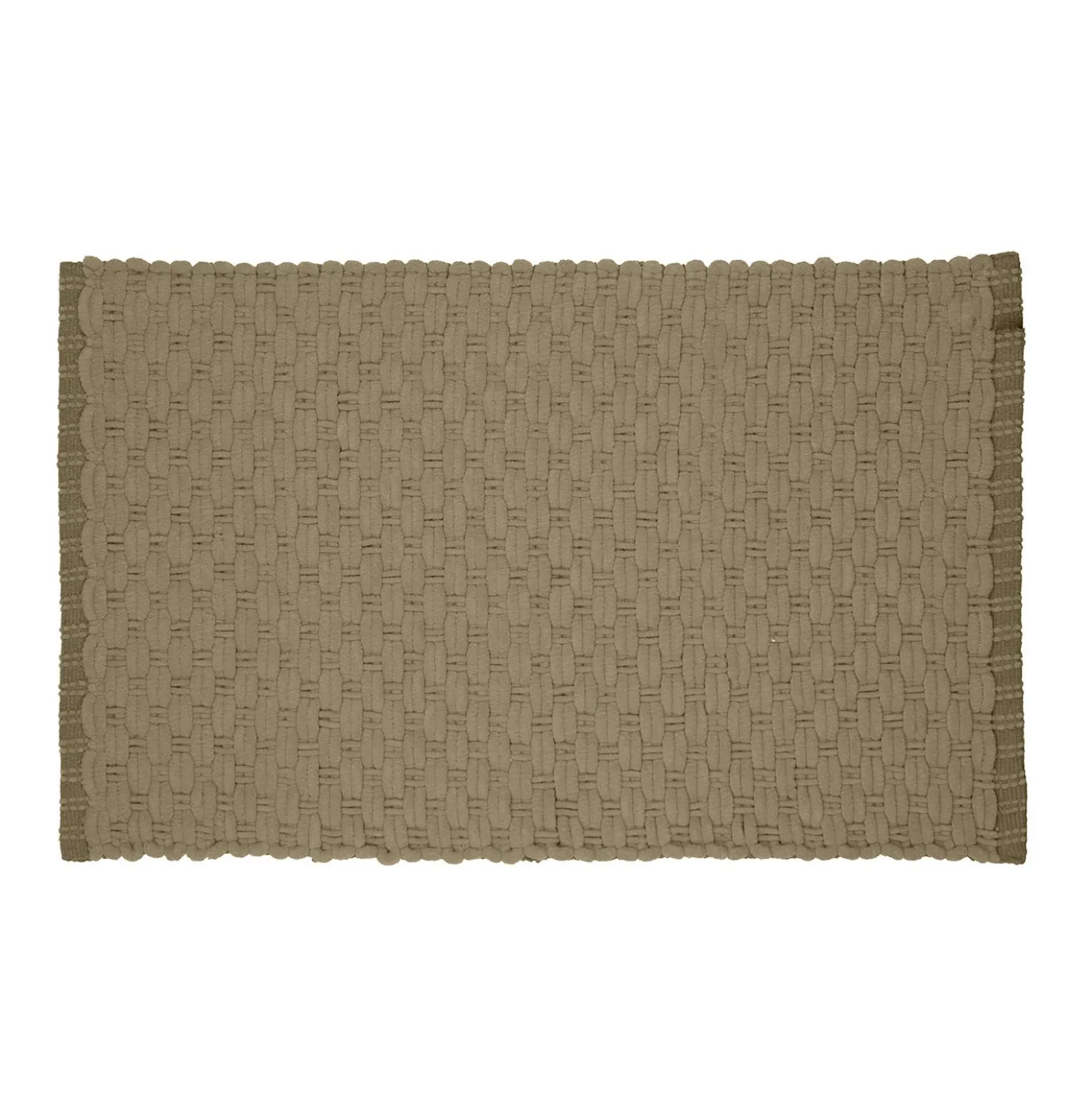 Tappeto bagno ciniglia 80x50 cm taupe