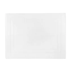 Tappeto bagno cotone bianco 50x70 cm Basik