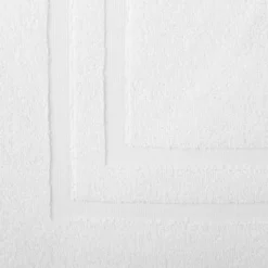 Tappeto bagno cotone bianco 50x70 cm Basik