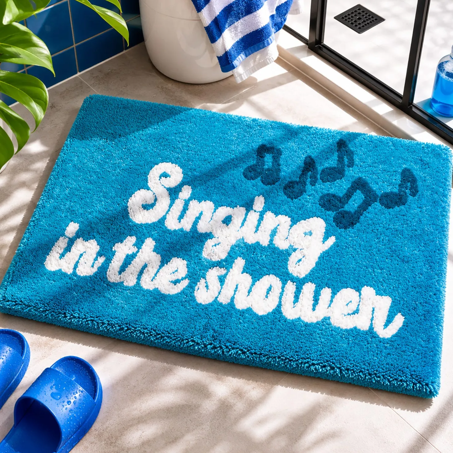 Tappeto bagno cotone 50x80 cm Singing
