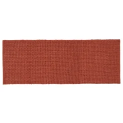 Tappeto bagno 60x130 cm in ciniglia terracotta