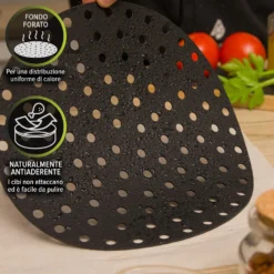 Tappeto in silicone forato tondo 21 cm