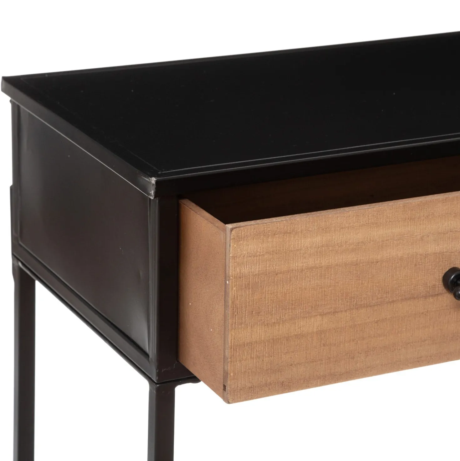 Tavolino 2 cassetti 112x84,5x38 cm Baris